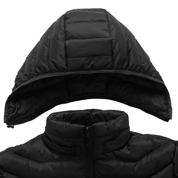 Heated Puffer Jacket with Power Bank - Black